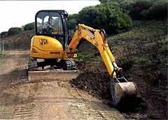Экспозиция мини экскаваторов JCB на Conexpo-2002  