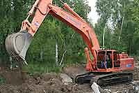 Экскаватор с обратной лопатой ЕК 400  