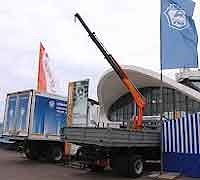 Кран-манипулятор и изотермический фургон  
