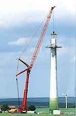 Самоходные краны Liebherr для монтажа ветроэлектростанций  