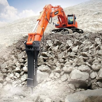 Гидромолот Doosan DXB170H для 18-28-тонных экскаваторов  