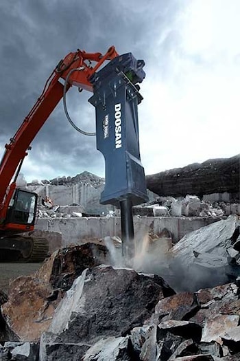 Эксплуатация гидромолота Doosan  