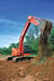 Экскаватору Doosan DX235LCR нужно немного места для работы